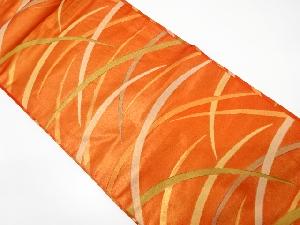 芝草模様織り出し名古屋帯